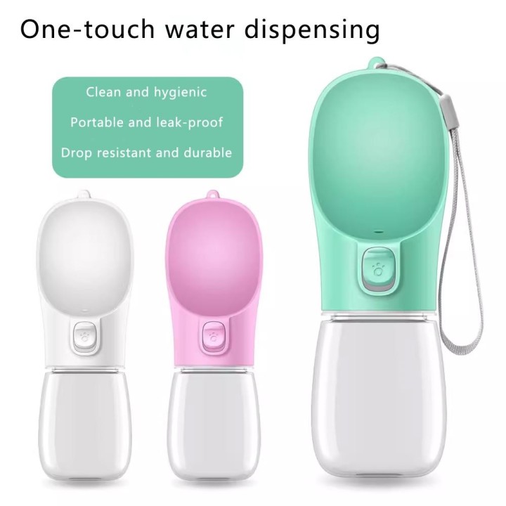 Tragbare Hund Wasser Flasche Für Kleine Große Hunde Schüssel Outdoor Walking Welpen Haustier Reise Wasser Flasche Katze Trink