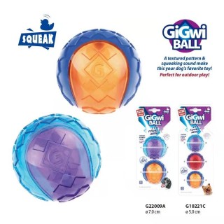 Gigwi Pet Toys G-Ball-Serie Interaktiver Hundeball Hundespielzeug Quietschbälle 2,5 Zoll federnd und in verschiedenen Farben