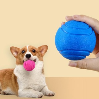 Hundespielzeug Gummiball Bissfester Ball Spielzeug für Hunde Welpen Teddy Pitbull Rot Farbe Fester Ball Heimtierbedarf