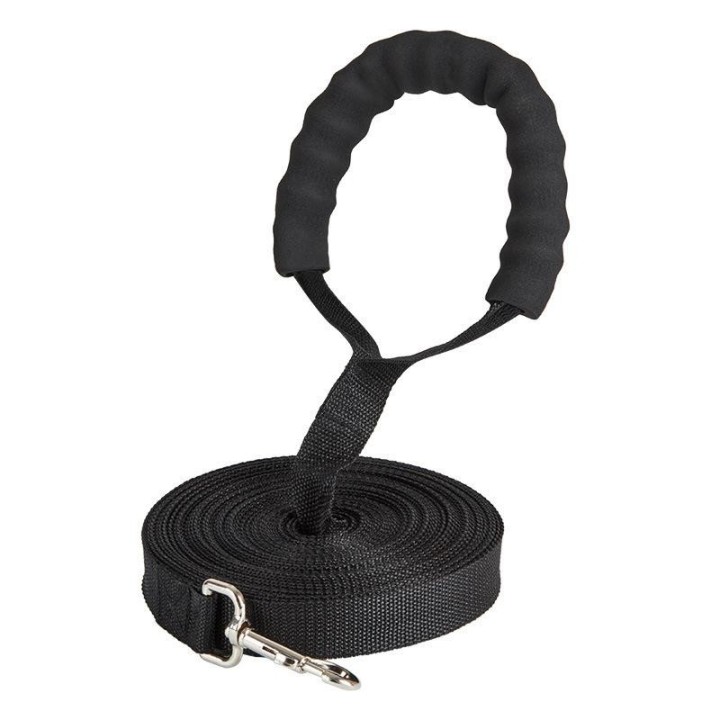 Lange Nylonleine mit komfortablem Schwammgriff für Hunde, Schlüsselband, Outdoor-Trainingsspaziergang, 1,8 m, 3 m, 4,5 m, 6 m