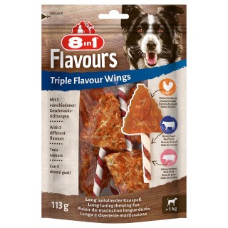 8in1 Triple Flavour Wings Kaustangen - Sparpaket: 3 x 6 Stück