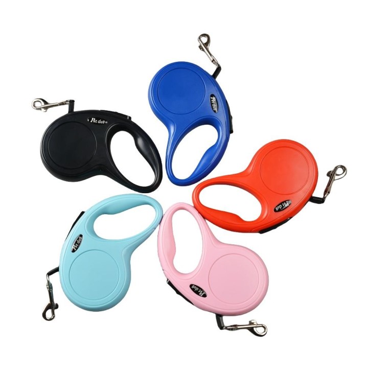 3 m 5 m einziehbare Hundeleine für kleine und mittelgroße Hunde, Katzen, automatisch ausziehbare Nylonleine für Spaziergänge