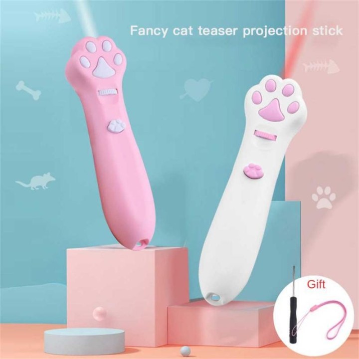 Katzenspielzeug mit Laser-Infrarot-Projektion, Haustierspielzeug, multifunktionales interaktives Katzenspielzeug, Katzenspiel