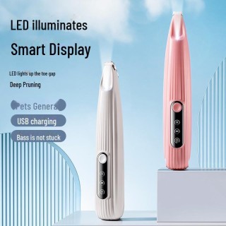 LED-Pfotenhaarschneider für Hunde und Katzen Random Language - Includes Oil Bottle rosa