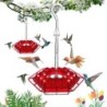 Kolibri-Futterspender zum Aufhängen im Freien, Kolibri-Futterspender mit 32 Futteröffnungen, ameisen- und bienensicherer Voge