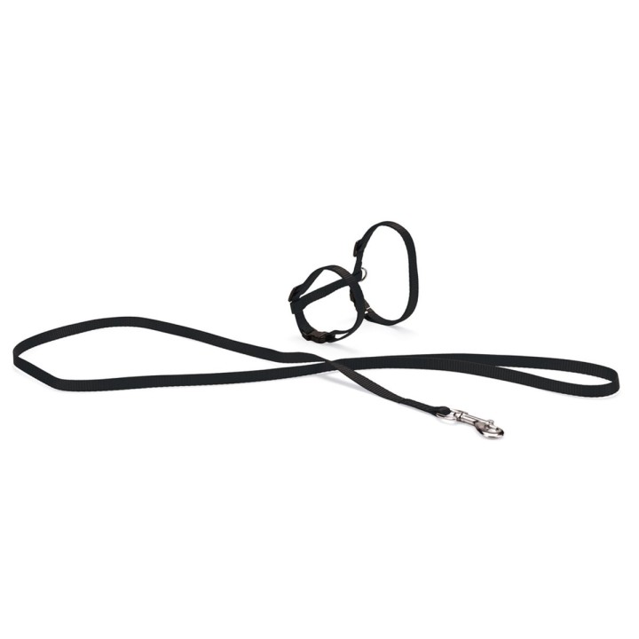 Karlie Katzengeschirr und Leine 110 cm Schwarz