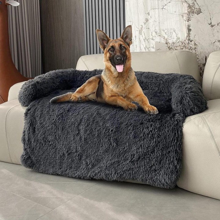 Abnehmbares Hundebett aus Plüsch, warm, für den Winter, für Katzen und Hunde, Schlafsofas für große Hunde, Kissen, Komfort fü