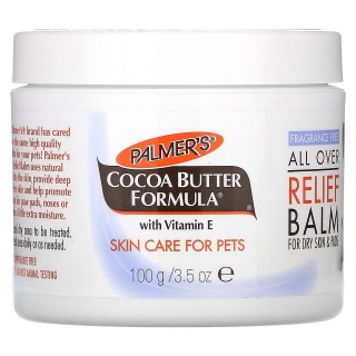 Palmer's for Pets, Kokosnussbutter-Formel, mit Vitamin E, All Over Relief Balm, für trockene Haut und Ballen, parfümfrei, 3,5