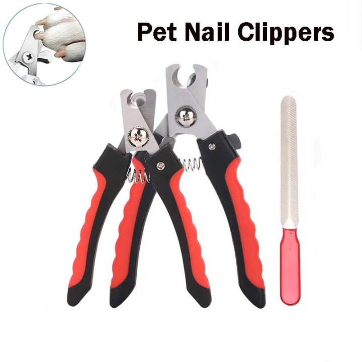 Nagelknipser für Haustiere mit Sichel, großer Nagelknipser für Hunde, Nagelknipser, multifunktional, für Teddys und Katzen, F