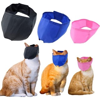 Bissfeste Maulkörbe für Katzen, atmungsaktive Schutzhaube aus Nylon, für Katzen, Baden, Pflege, kratzfeste Gesichtsmaske, Gro