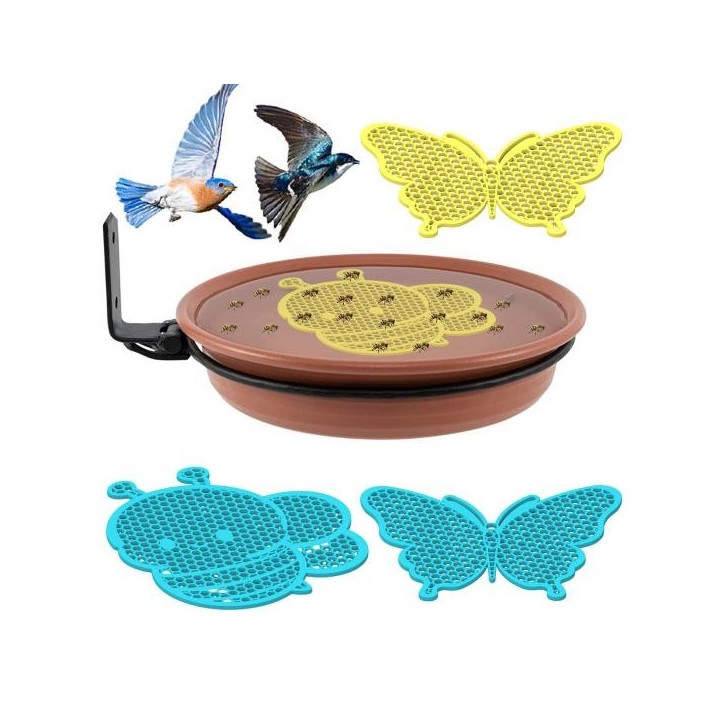 Bienenwasser-Futterspender für den Außenbereich, Gartendekoration, schwimmende Bienen-Schmetterlings-Trinkstation für Bestäub