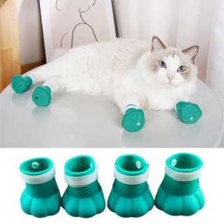 4Pcs Katze Klaue Abdeckungen Verschluss Band Anti-verschütten Exquisite Anti-scratch Haustier Katze Kätzchen Pfote Nagel S ro