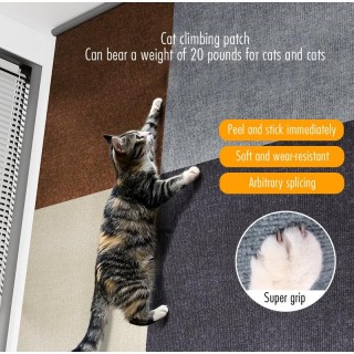 Katzenkratzbrett Anti-Katzenkratzsofa Katzenkrabbelmatte Katzenkratzteppich Vertikaler Wandaufkleber Katzenkrabbelaufkleber 3