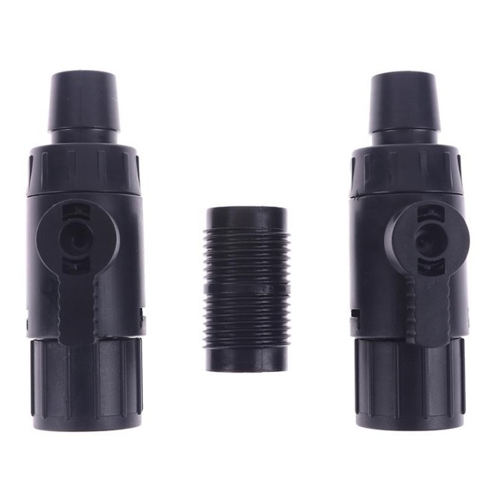 Fisch Aquarium Schlauchventil Rohrventil Schnellverschluss-Anschlussadapter Large