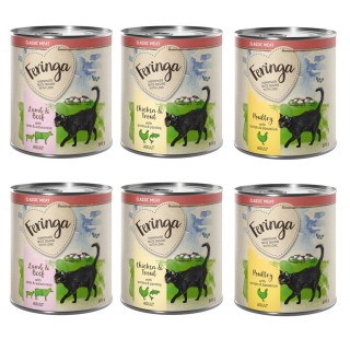 Feringa Classic Meat Menü 6 x 800 g - Mixpaket 2 (Geflügel, Lamm & Kaninchen, Huhn & Forelle)