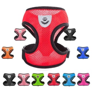 Atmungsaktives Katzengeschirr- und Leinen-Set, verstellbar, für Welpen, Katzen, Geschirr, Weste, Französische Bulldogge, Chih