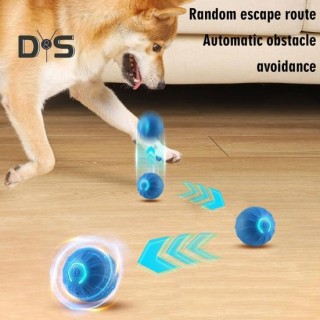 1 Stück/2 Stück Interaktives rollendes Haustierballspielzeug, per USB wiederaufladbar, automatisch bewegliches Ballspielzeug,