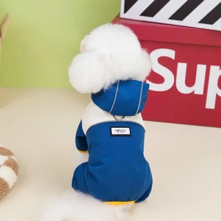 Wasserdichter Hundeoverall mit Kapuze, vier Beine, Regenmantel für kleine Hunde, wasserdichte Welpenkleidung, reflektierender