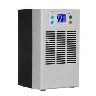 70 W 20 l kleiner Aquarium-Warmwasserbereiter und Kühler, Aquarium-Kühler, Halbleiter-Elektronik-Aquarium UK Plug schwarz wei