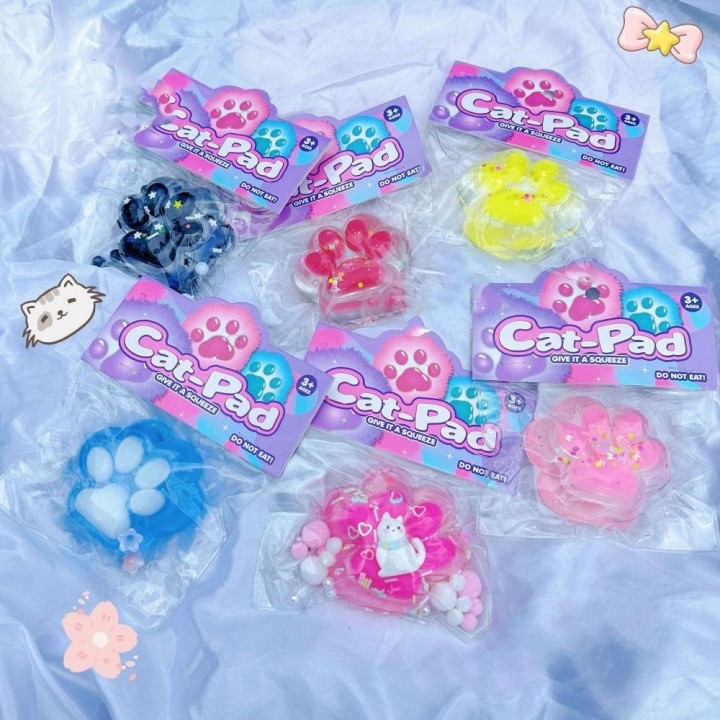Transparente Squeeze Katze Pfote Perle Katze Klaue Pin Spielzeug Lustige Katze Pfote Langsam Rebound Spielzeug Dekorative sty