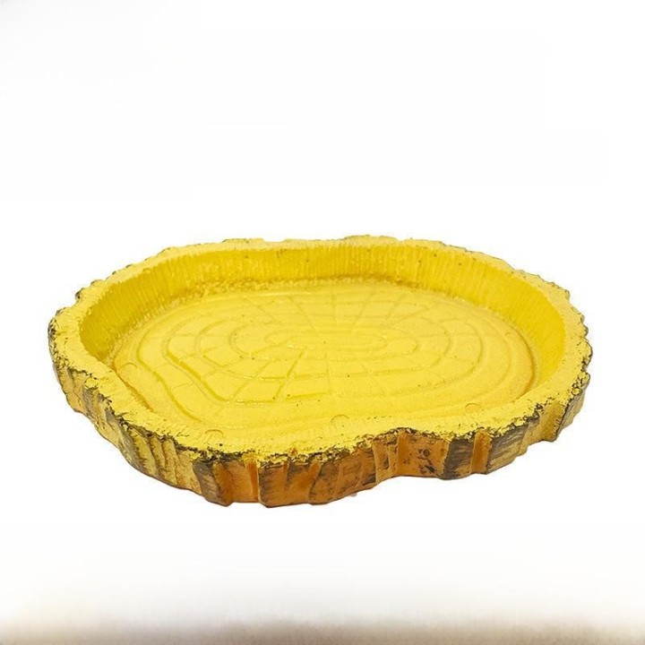 Schildkrötentisch: Dekor, Futternapf und automatische Tränke für kletternde Haustiere