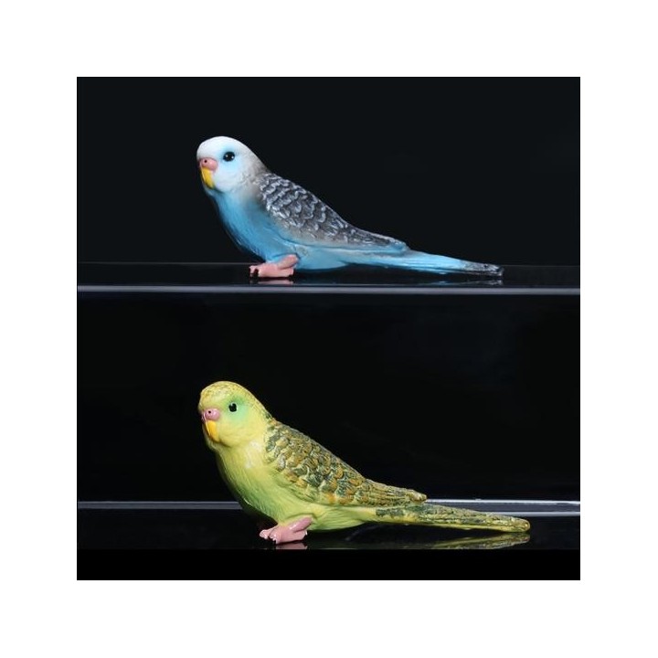 Emulation Papagei Wellensittich Vogel Tier Modell Spielzeug Kunststoff Handwerk Dekoration grün