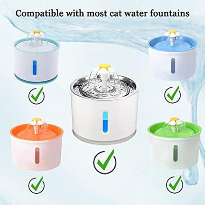 Filter für Katzenbrunnen, dreifaches Filtersystem, Filter für Haustierbrunnen für Katzen, Ersatz für automatischen Katzenbrun