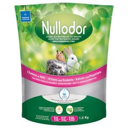 Nullodor Silikatstreu für Katzen und Kleintiere - 1,5 kg