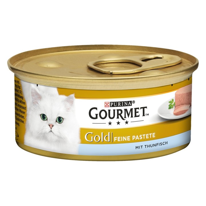 Sparpaket Gourmet Gold Feine Pastete 24 x 85 g - Mixpaket (Huhn & Thunfisch)