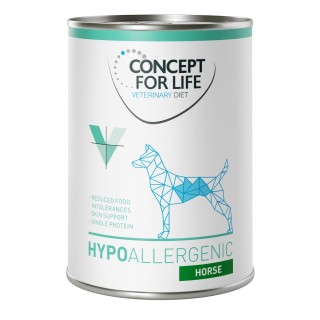 Concept for Life Veterinary Diet Hypoallergenic Pferd Hundefutter - 6 x 400 g