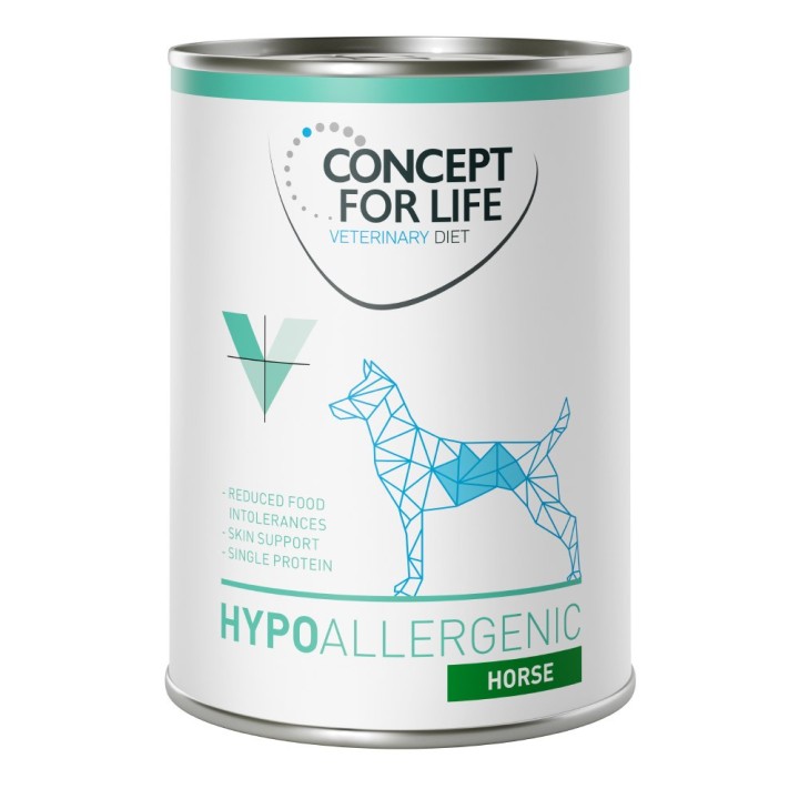 Concept for Life Veterinary Diet Hypoallergenic Pferd Hundefutter - 6 x 400 g