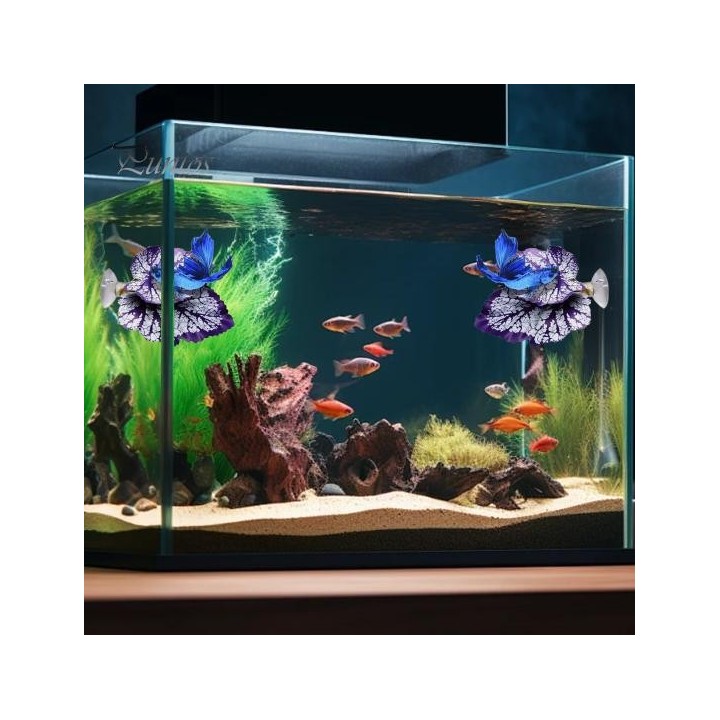 Betta-Fisch-Blattunterlage, Aquarium-Dekoration, Stressabbau, Privatsphäre verbessernd, realistisches Ruhebett, Hängematte, s