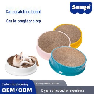 Senye Feuchtigkeitsbeständiges Katzenkratzbett: Haltbare, verschleißfeste Wellpappe-Krallenplatte Large - Replacement Core