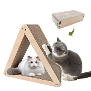 Dreieckiger Katzenturm-Kratzbaum Vertikale Kratzpads Neue Katzen Haustierprodukt Katzenpad S