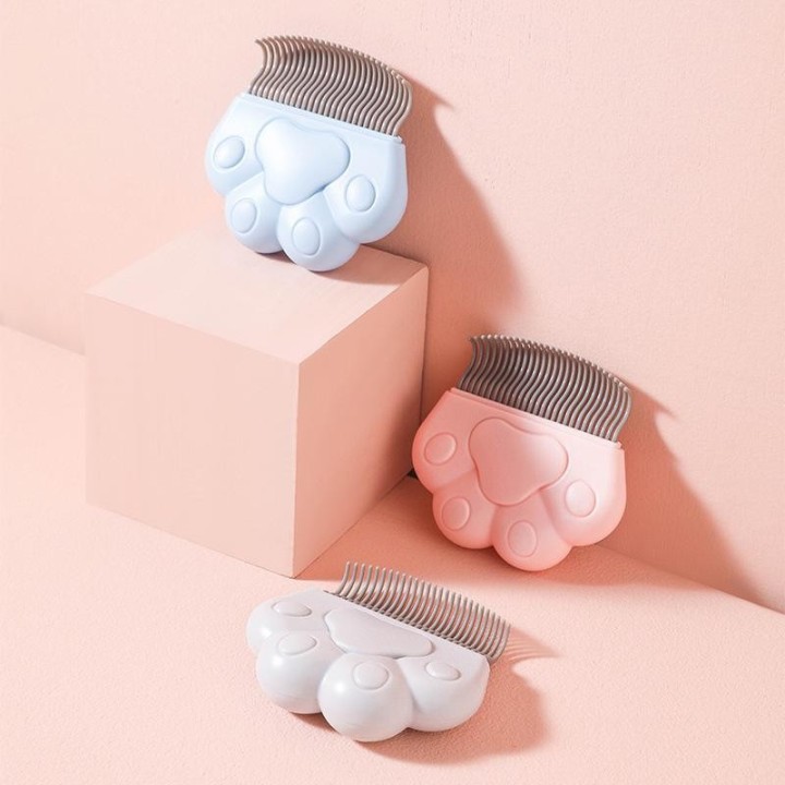 Katzenhaarentfernungskamm für kurzes & langes Haar: Muschelkämmbürste 1 piece rosa