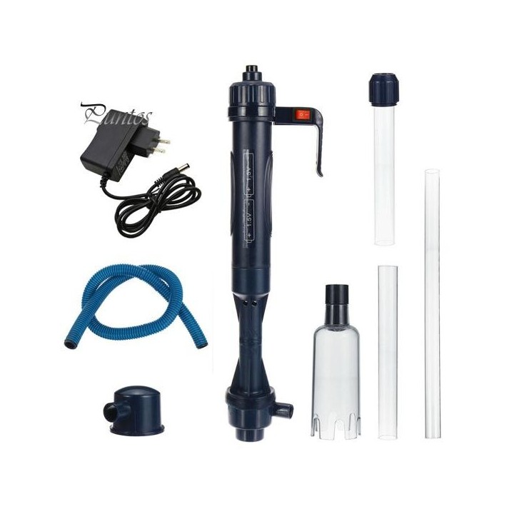 Multifunktions-Kunststoff-Siphon, verstellbares Fisch-Werkzeug, Wasserfilterpumpe für Aquarien US Plug