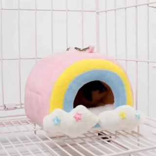 Hamsterkäfig Baumwolle Nest Zucker Segelflugzeug Schlafsack Eichhörnchen Mini Igel Warmes Haus Meerschweinchen Winter Verdick