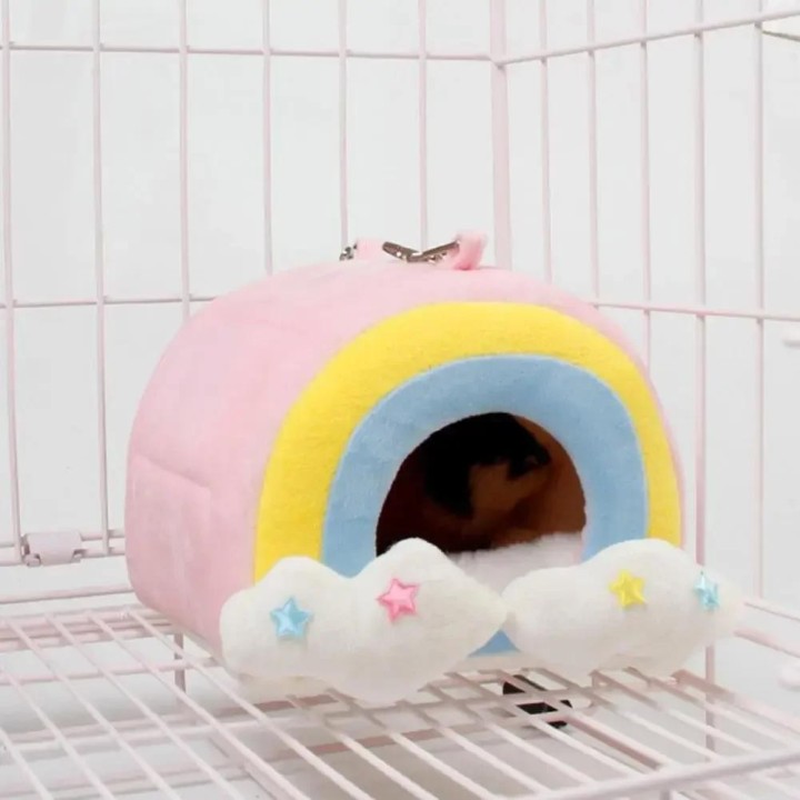 Hamsterkäfig Baumwolle Nest Zucker Segelflugzeug Schlafsack Eichhörnchen Mini Igel Warmes Haus Meerschweinchen Winter Verdick