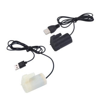 Mikro-Tauchwasserpumpe, für Aquarien, Aquarium, USB-betrieben, für DC 5 V, 2–3 l/min, Ladegerät, Mini-Motor, Wasserpumpenzube