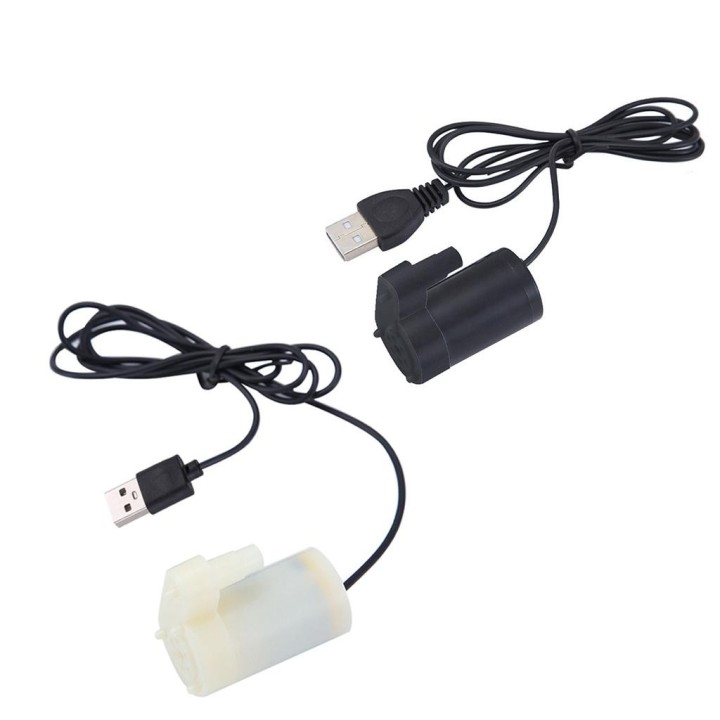 Mikro-Tauchwasserpumpe, für Aquarien, Aquarium, USB-betrieben, für DC 5 V, 2–3 l/min, Ladegerät, Mini-Motor, Wasserpumpenzube