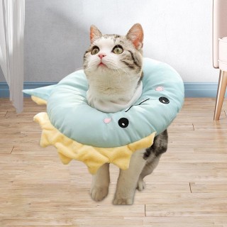 Halsband zur Genesung von Katzen, bequem und leicht zu tragen, verhindert das Lecken des Halskegels von Haustieren, Katzensch