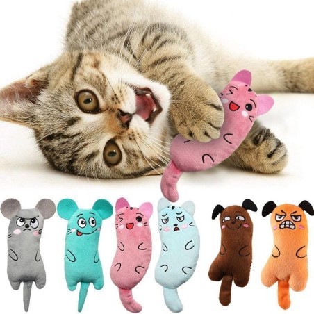 Nette Katze Spielzeug Lustige Interaktive Plüsch Katze Spielzeug Mini Zähne Schleifen Katzenminze Spielzeug Kätzchen Kauen Ma