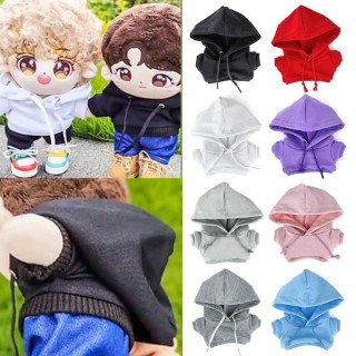 Kleidung Zubehör für 1/12BJD Puppen Hoodies Kleidung Sweatshirt Outfits handgemachte Hoodies Tops schwarz