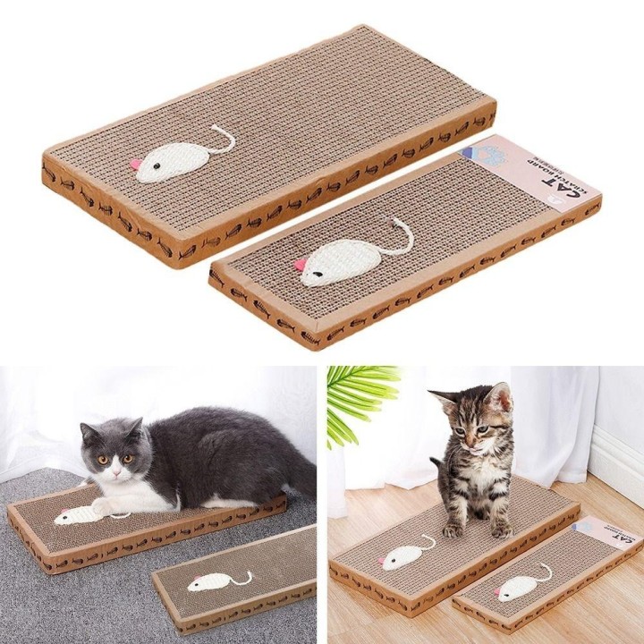 Matte Katzenprodukt Wellpappe Kratzbrett Katzenkratzbrett Kätzchenkratzer Recycelbares Spielspielzeug S