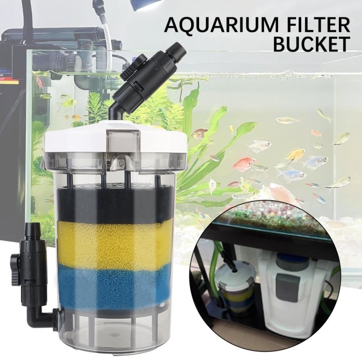 Dreischichtiger Fischtankfilter, externer Filterbehälter für die Sauerstoffversorgung von Aquarien, Tauchfiltration, Wasserre