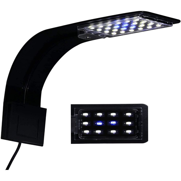 SenMeiGuang LED-Aquariumlicht, Aquariumlicht, klein, kleine Aquariumlampe, 4 W, lange Lebensdauer, energiesparend, Aquariumbe