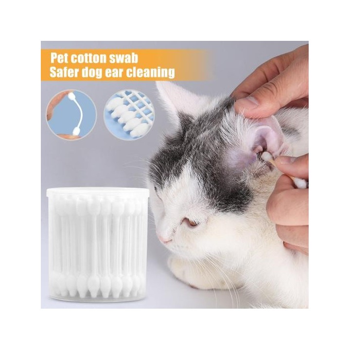 Hundeohrreiniger, sicher, effektiv, kürbisförmig, biologisch abbaubar, praktisch, Mittel zur Behandlung von Ohrenentzündungen