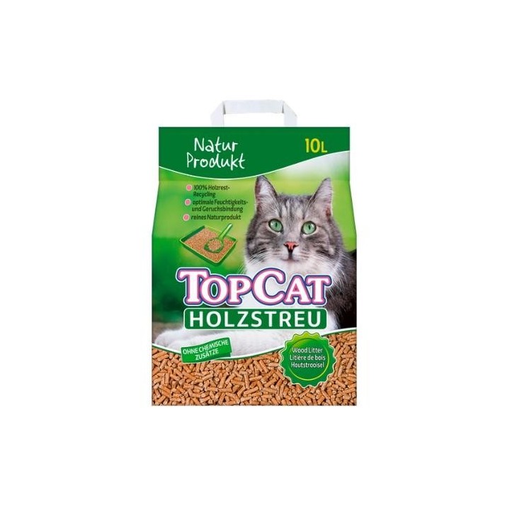 EcoPaws Premium 10L Katzenstreu aus natürlichem Holz – nachhaltige und geruchsfreie Lösung