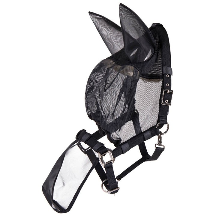 QHP Halfter-Fliegenmaske combi mit Ohren