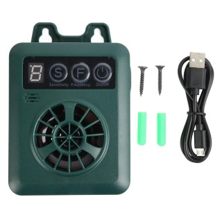 Ultraschall Hund Bellen Abschreckung Handheld Einstellbare Wasserdichte Bellen Kontrolle Gerät für Kleine weiß